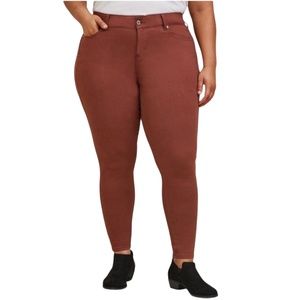 Torrid Plus Brown Bombshell Skinny Super Soft High-Rise Colored Jean Size 12R